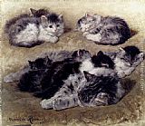 A Study Of Cats by Henriette Ronner-Knip